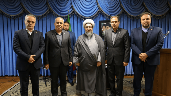 دیدار حجت‌الاسلام‌ والمسلمین  احمد مطهری‌اصل، نماینده ولی فقیه در آذربایجان‌شرقی امروز با سرپرست بانک سپه استان